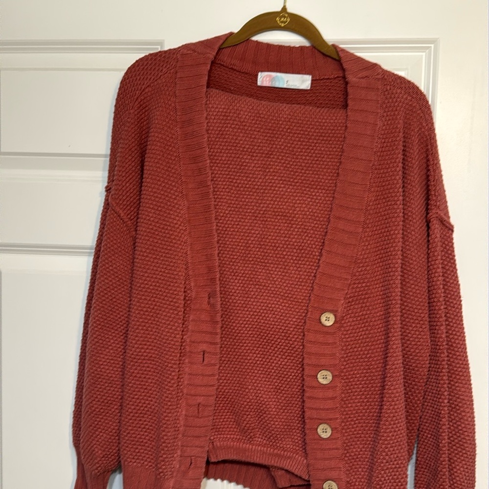 Free People Hailee Cardi Set. Canyon Sunset. Size S